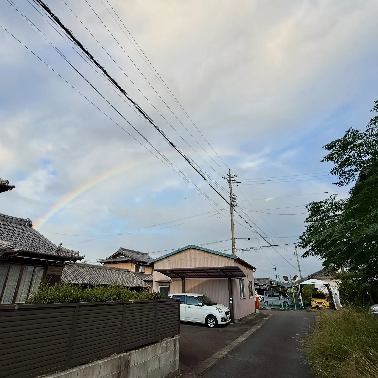 🌈大口町萩島の物件から、きれいな虹が見えました✨